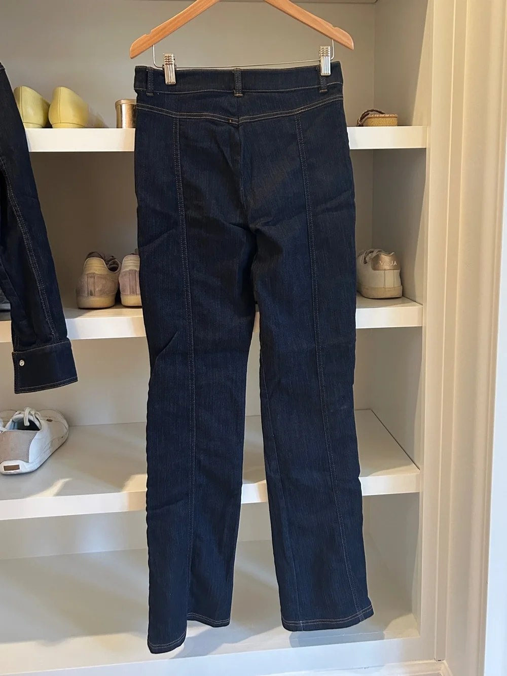 Zara Dark Blue Denim Jacket-Pant Set